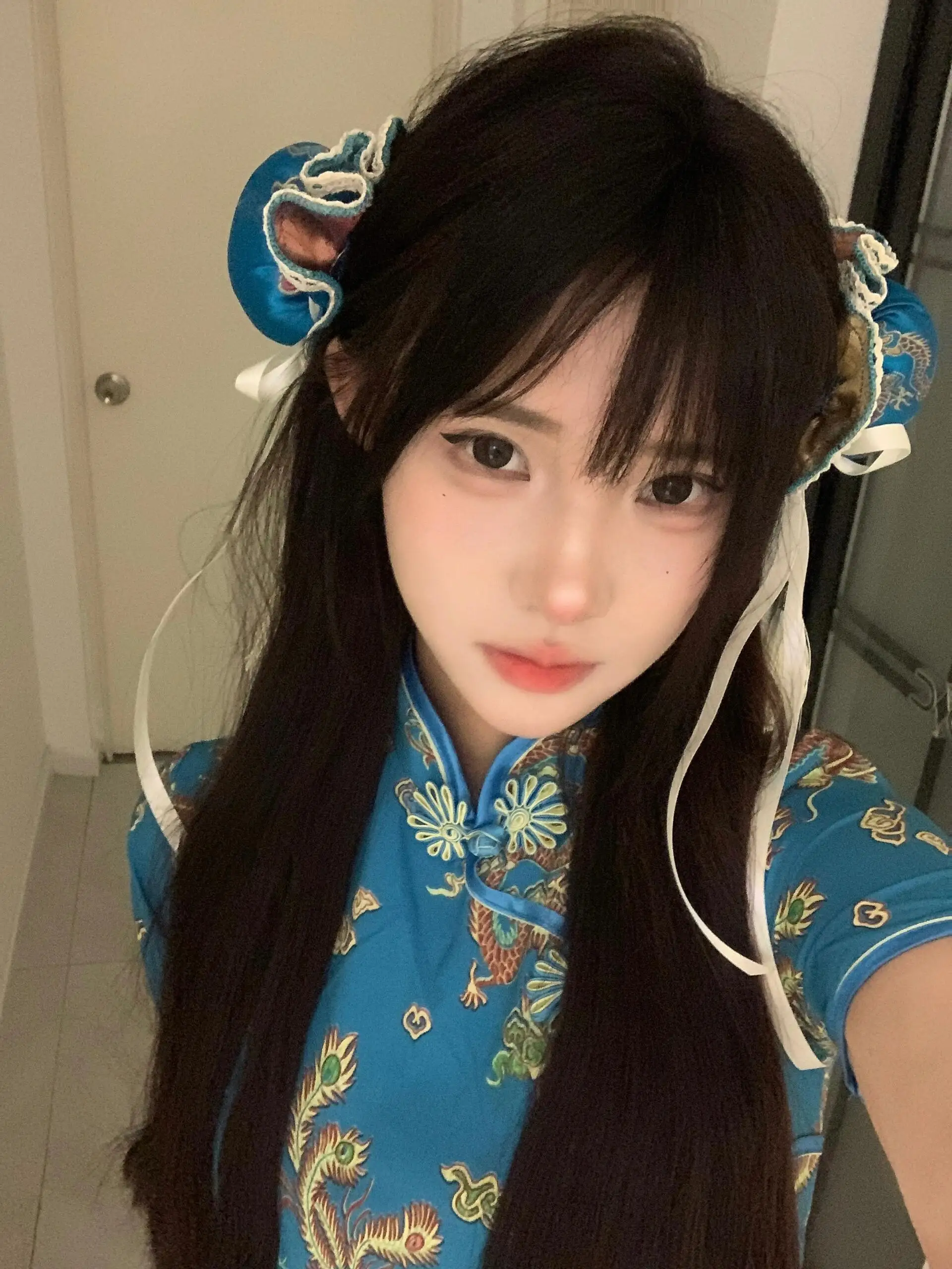 새로운 중국 스타일 드레스 로우린 시사스 코스프레 소프트 걸 메이드 스커트 일상복