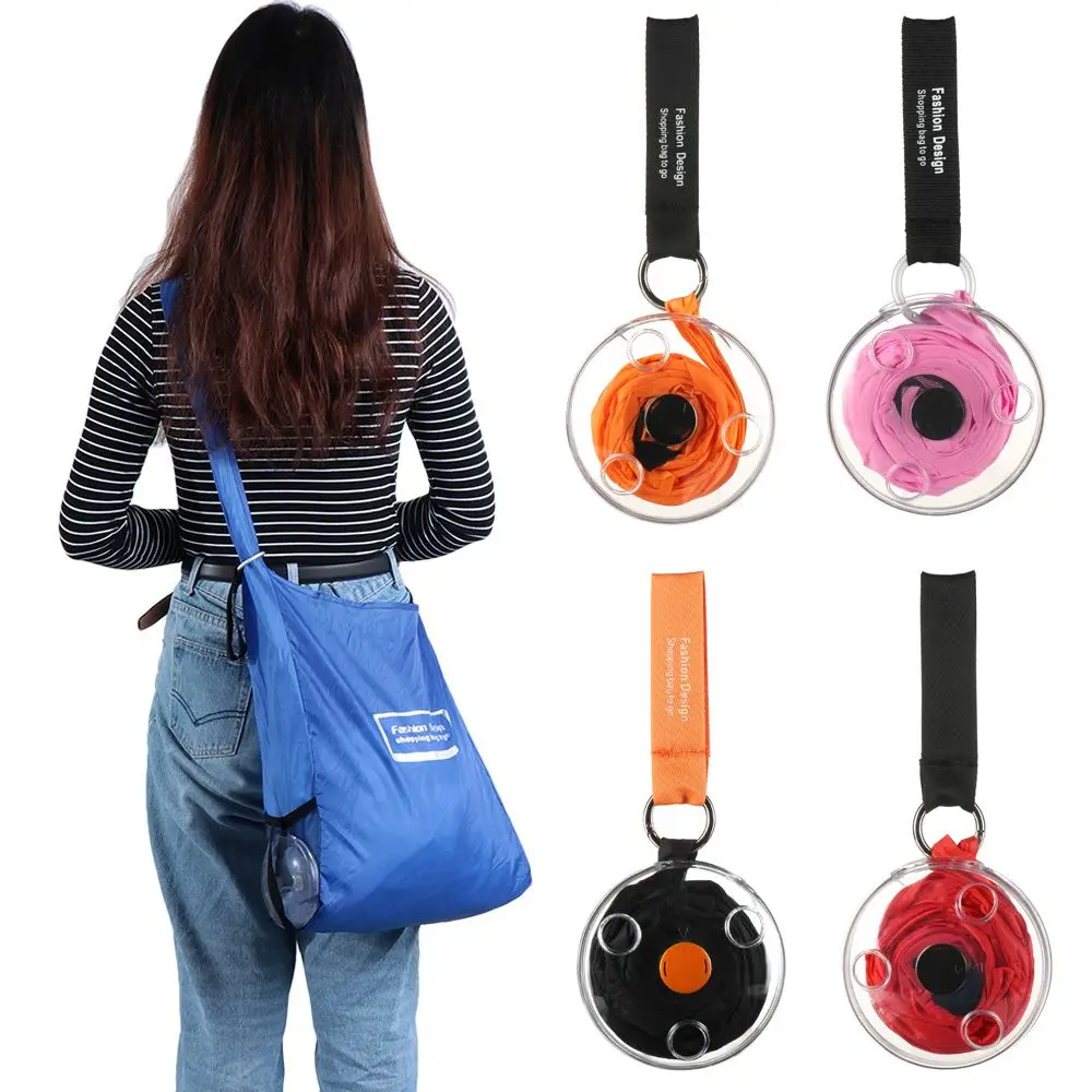 Ultra Small Portable Folding Telescopic Storage Bag Multifunctional Storage Bag Small Disc Shopping Bag