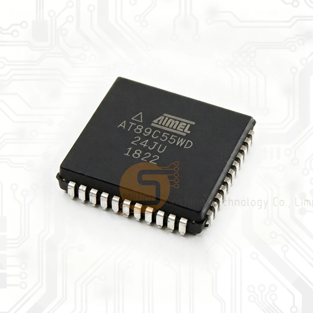 10pcs AT89C55WD-24JU AT89C55WD-24JI ATMEL