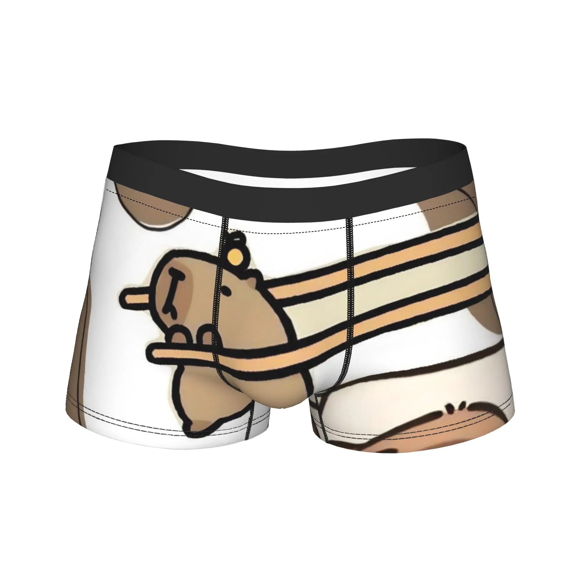 

Capybara Boxer Shorts Pouch Underwear High Quality Printing Boxer Brief Elastic Male Underpants Large Size
