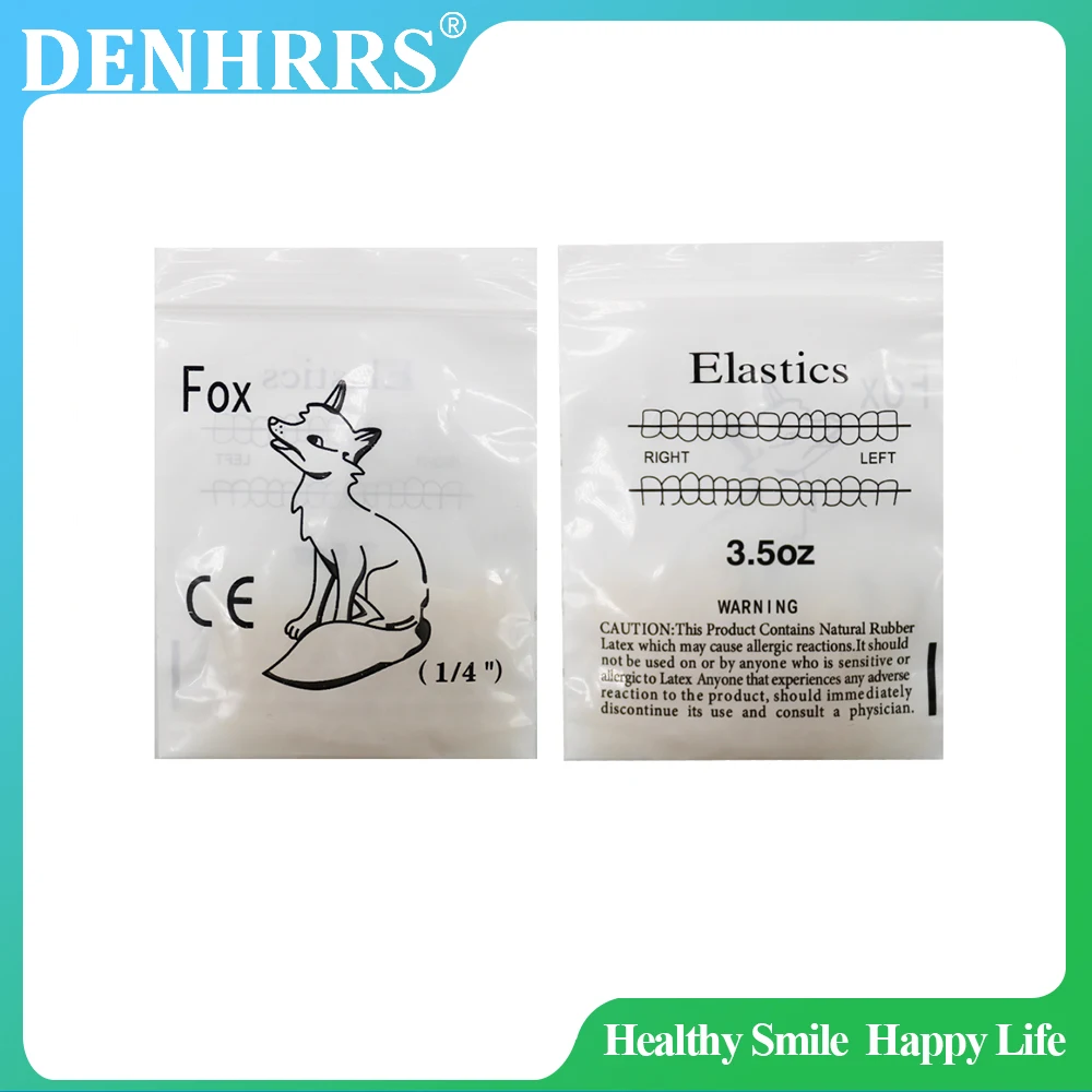 10Packs 100Pcs/Packs Dental Orthodontic Elastic Rubber Bands 2.5/3.5/4.5/6.5OZ