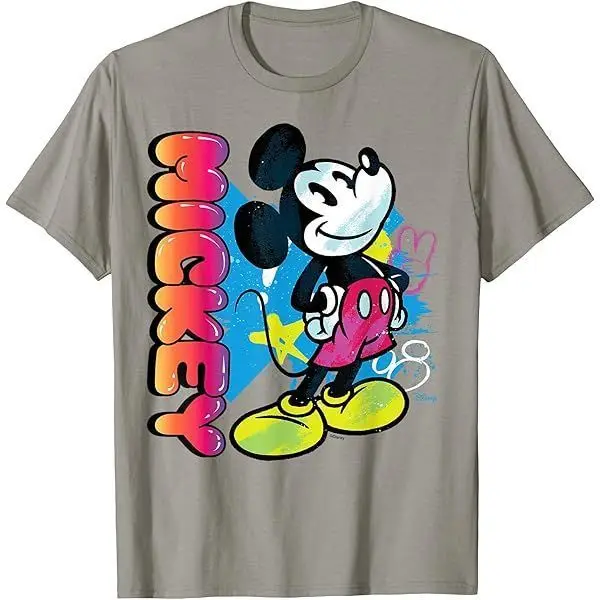 좋은 친구 도널드 덕 미키 디즈니 남녀 공용 루즈하고 편안하며 캐주얼한 순면 티셔츠