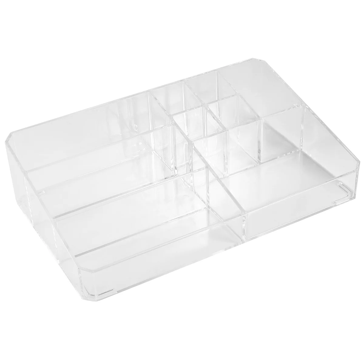 

1Pcs Acrylic Lipstick Storage Box Large Transparent Desktop Cosmetics Organizer Durable Makeup Holder for Women
