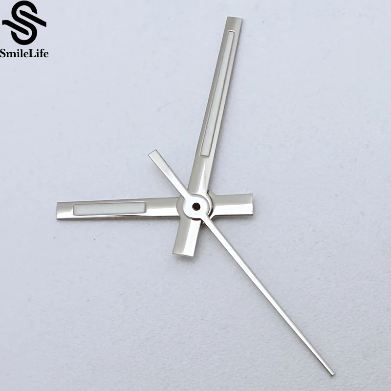 SmileLife полированные серебряные стрелки для часов зеленые светящиеся подходят для Японии NH35/NH35A автоматический механизм аксессуары для механических часов Запчасти