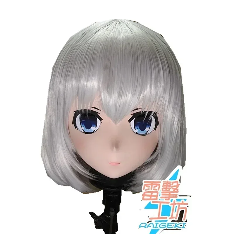 

(RAIGEKI MAKS 118) Силиконовая маска на голову Helloween Crossdressing BJD DOLL Kigurumi Anime DATE A LIVE Tobiichi Origami Косплей Маска