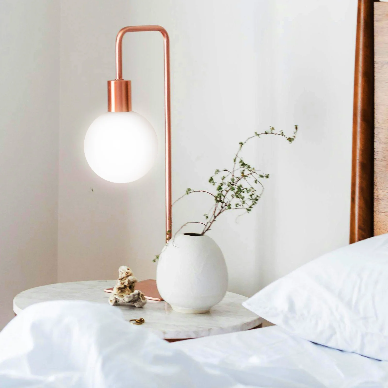 

Spherical Lampshade Protective Round Glass Replacement Eye-catching Globe Light Small Size Bedroom