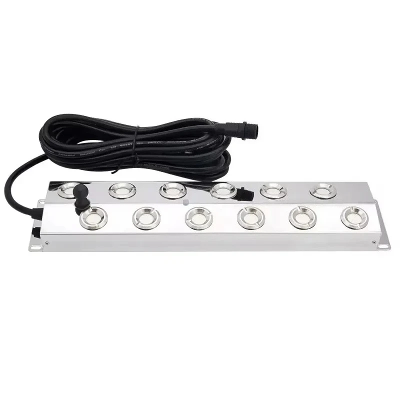 12 Head Greenhouse Mushroom Growing Air Humidifier Fogger Ultrasonic Mist Maker Atomizer