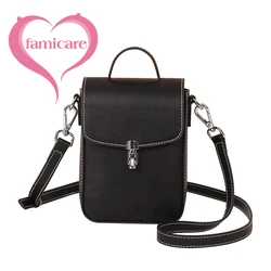 2024 nuova borsa in pelle divisa verticale coreana Lady Single Shoulder Crossbody donna Mini borse per telefono borsa piccola ascellare femminile