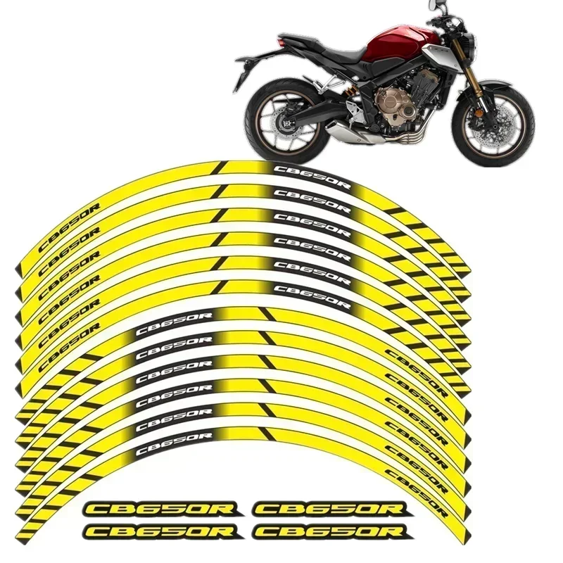 

Для Honda CB650R CB650 R детали двигателя мотоцикла контурное колесо декоративная наклейка-желтая