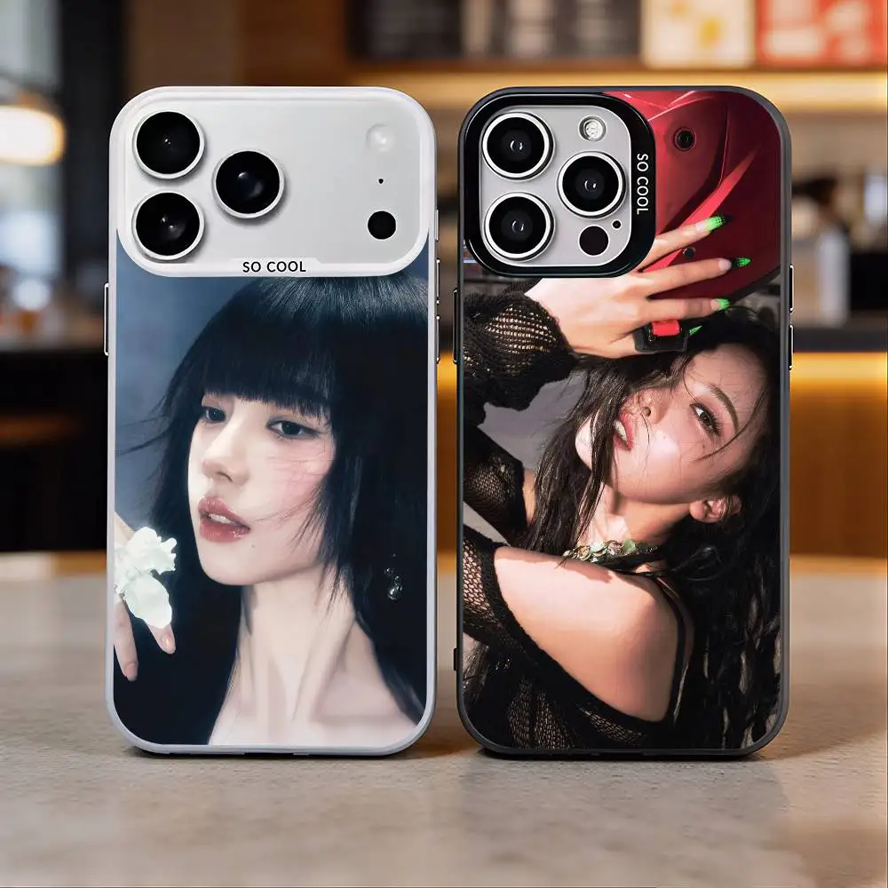 

POP K-Ka-rina Colorful Silver Back Phone Case For IPhone 17 16 15 14 13 12 11 Plus Pro Max Plus