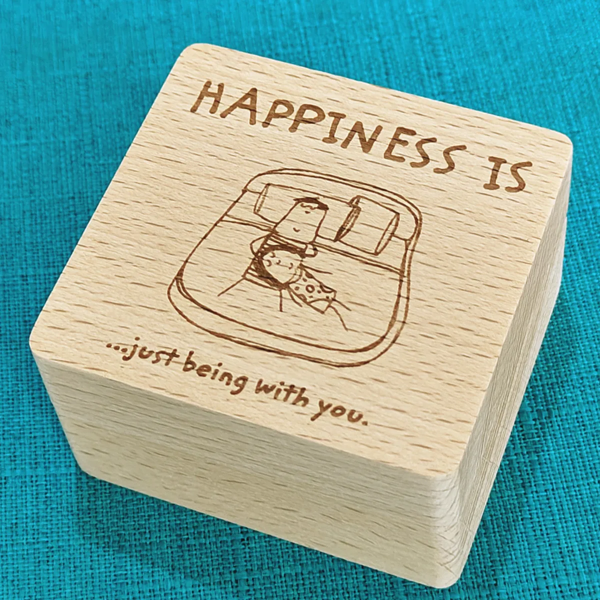 Personalized Photo Music Box, Happiness Is Just Being With You, Wedding Anniversary, Christmas, Birthday gifts