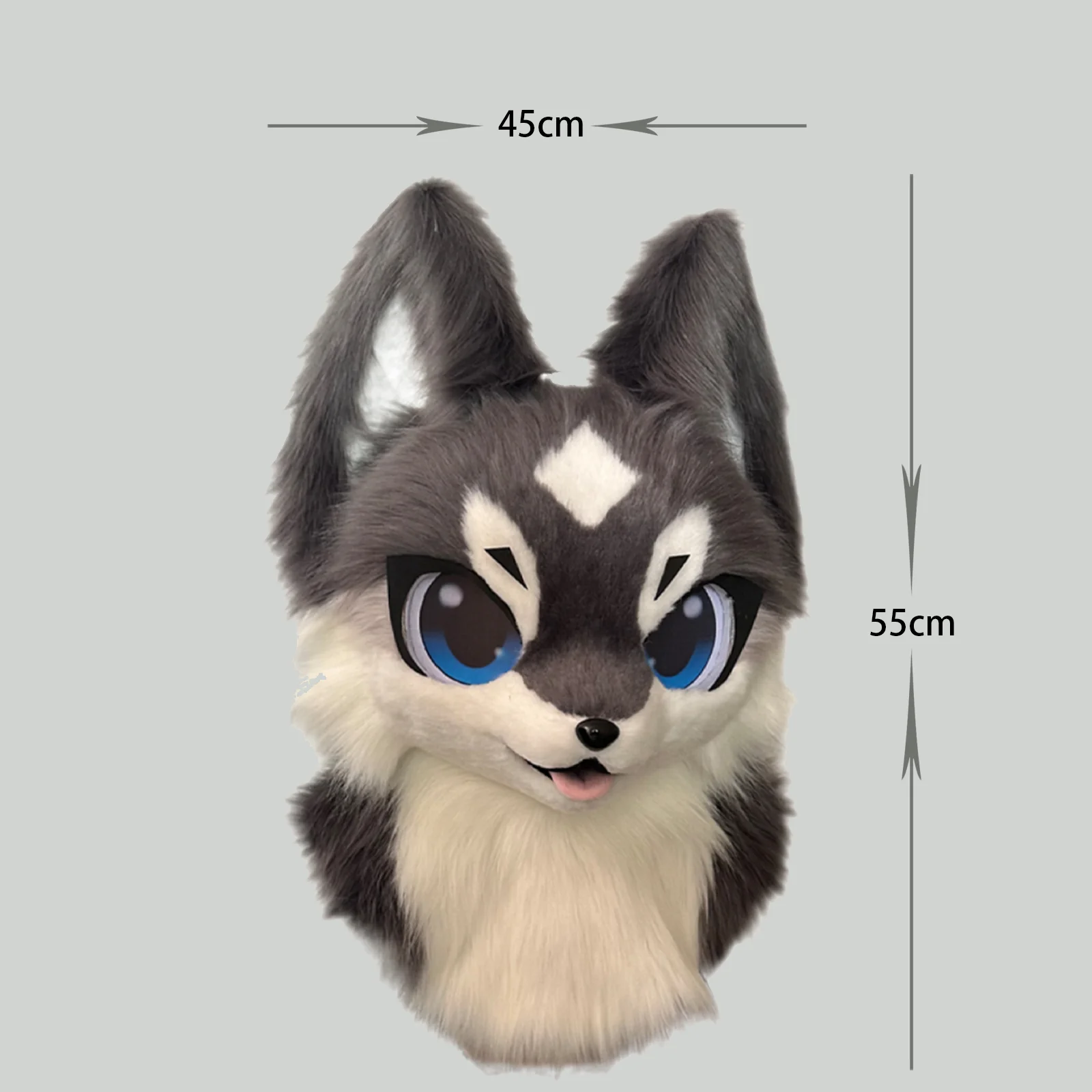 Fursuits رئيس الحيوان رئيس القط فروي رئيس لطيف الكلب رئيس هالوين لعب الأدوار زي تأثيري أقنعة المعرض الهزلي