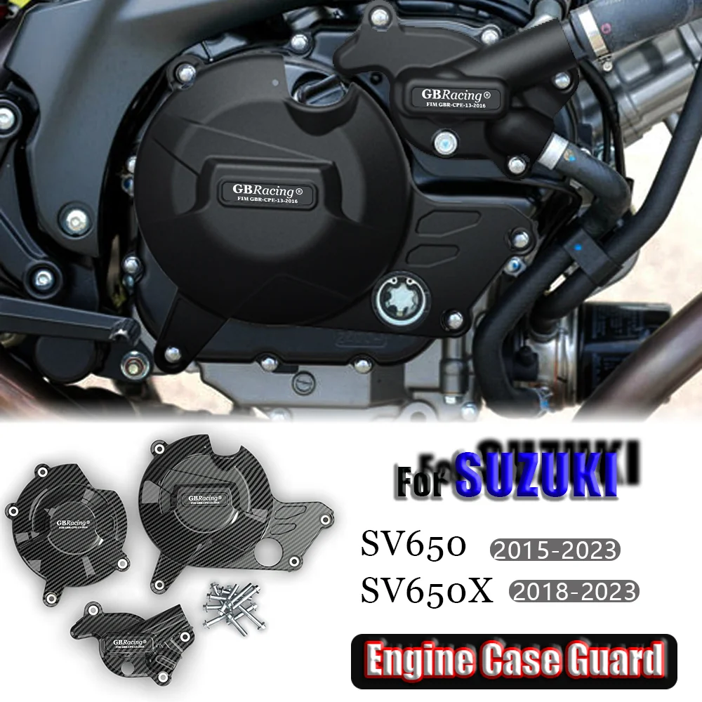 

For SUZUKI SV650 SV650X Motorcycles Engine Case Guard Engine Case Protector Cover Engine Cover Set Engine Protection Cover