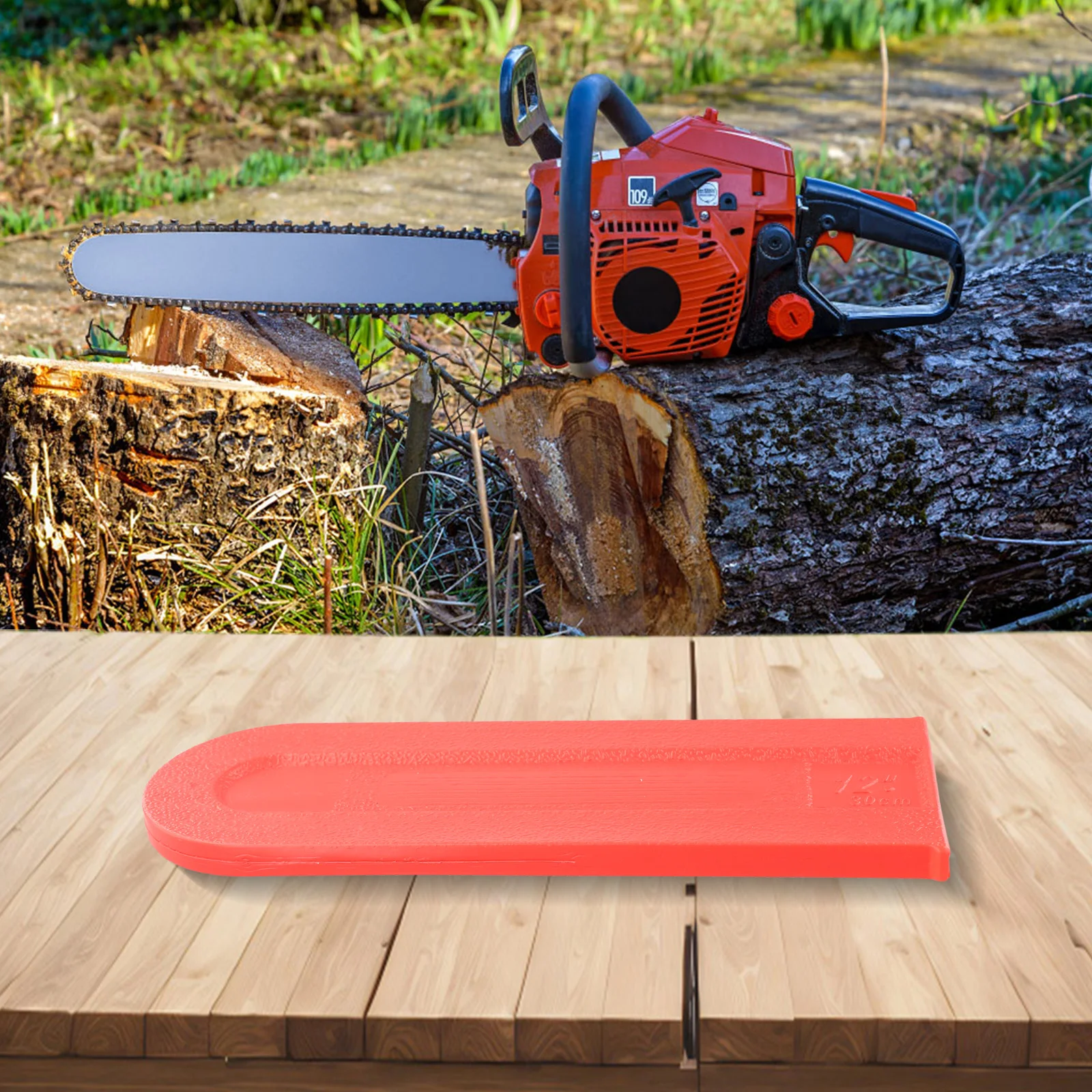 Chainsaw Bar Cover Sheath Protector with Guide Plate for 12 to 20 Chainsaws Plastic Bar Guard to Prevent Scratches and Rust