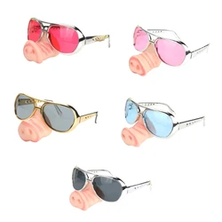 5 Colors Halloween Funny Pig Big Nose Glasses Cosplay Costumes Accessories Festival Party Prank Props Eyewear for Adults Kids
