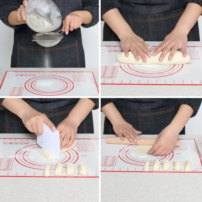 Kitchensmall toolnon stickrolling dough pad cooking tool baking tray silicone baking tray baking tray pizza dough machine pastry