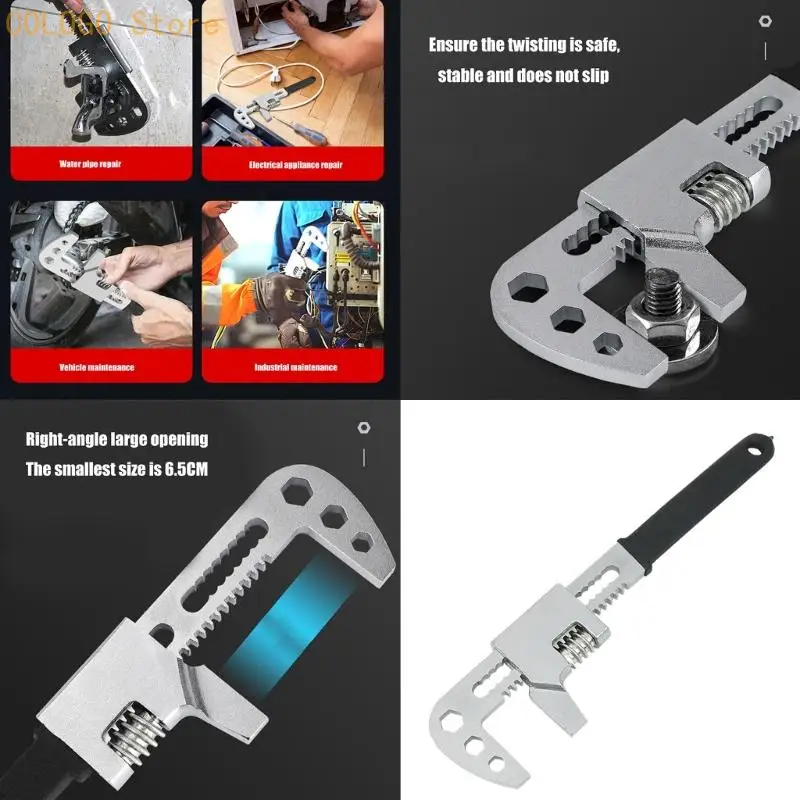 

F-type Wrench Wrench Adjustable Spanner Pipe Wrenches Wide Jaw Opening Wrench F Spanner F Type Wrench D0LD