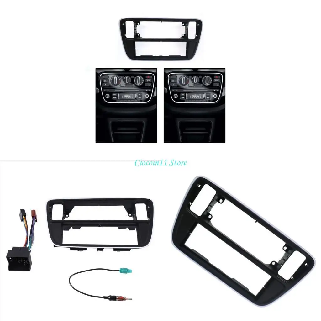 

Single Din Car Radio Installation Frame Fascia Adapter Car Stereo Radio Fascia Panel Dashboard DVD Installation Trim
