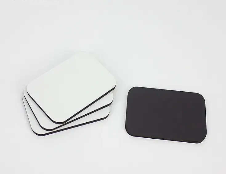 Free Shipping 20pcs/Lot Sublimation Blank DIY Fridge Magnets Wooden MDF Refrigerator Sticker Creative Magnets Gift Heat Transfer