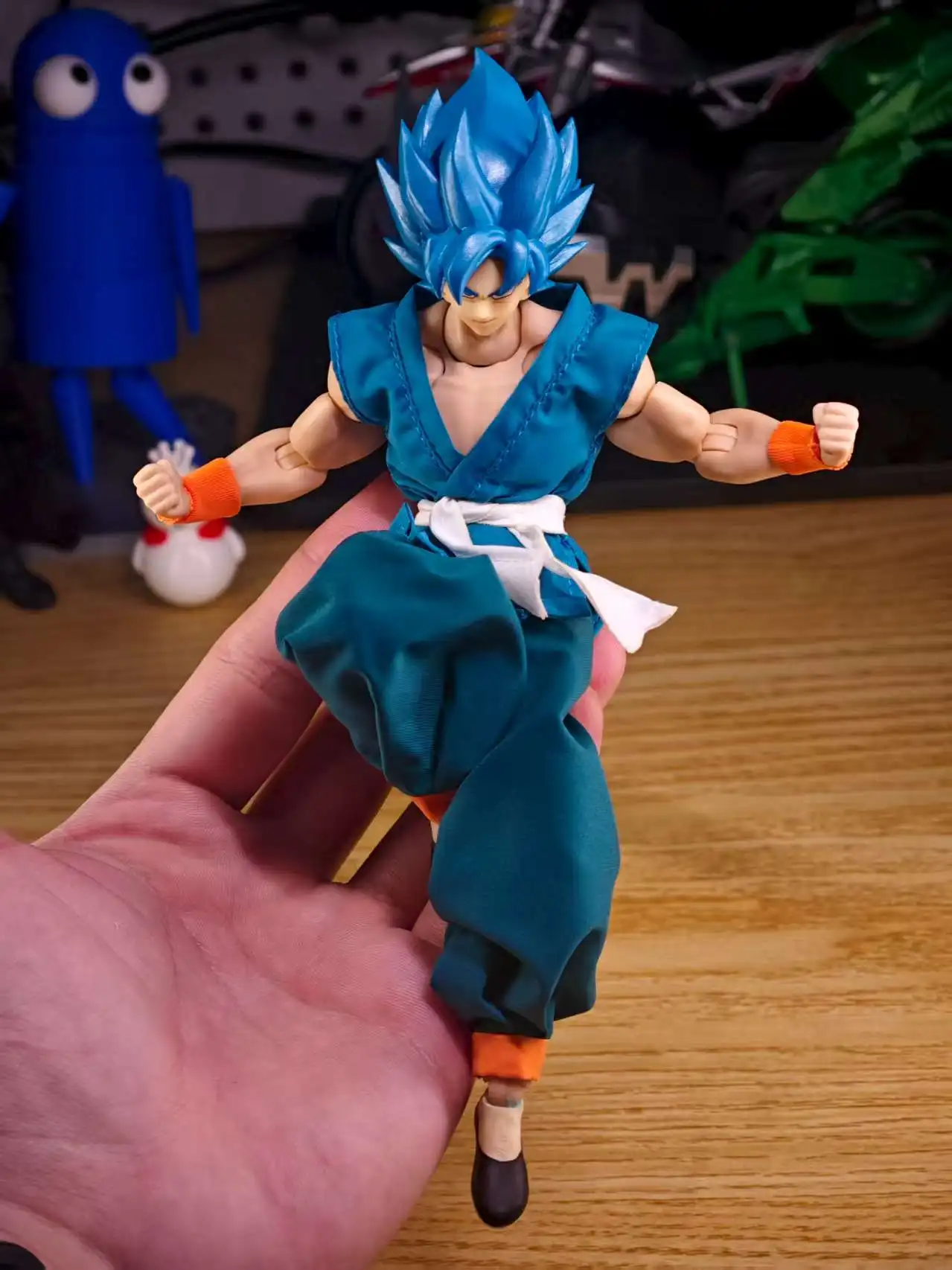 在庫あり新しいドラゴンボール Shf シリーズフィギュア孫悟空道教ローブオレンジブルー制服トレーニングスーツ服アクセサリーおもちゃ