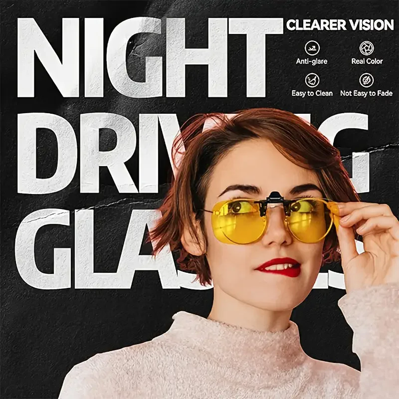 

Two pairs of sunglasses clip night vision glasses clip flip glasses sunglasses