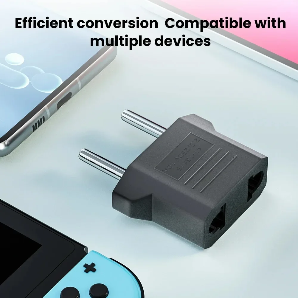 3/5/10pcs US To EU KR Plug Adapter EU KR US Adapter Travel charger Adapter Electric US to EU KR Converter Power Socket Europe
