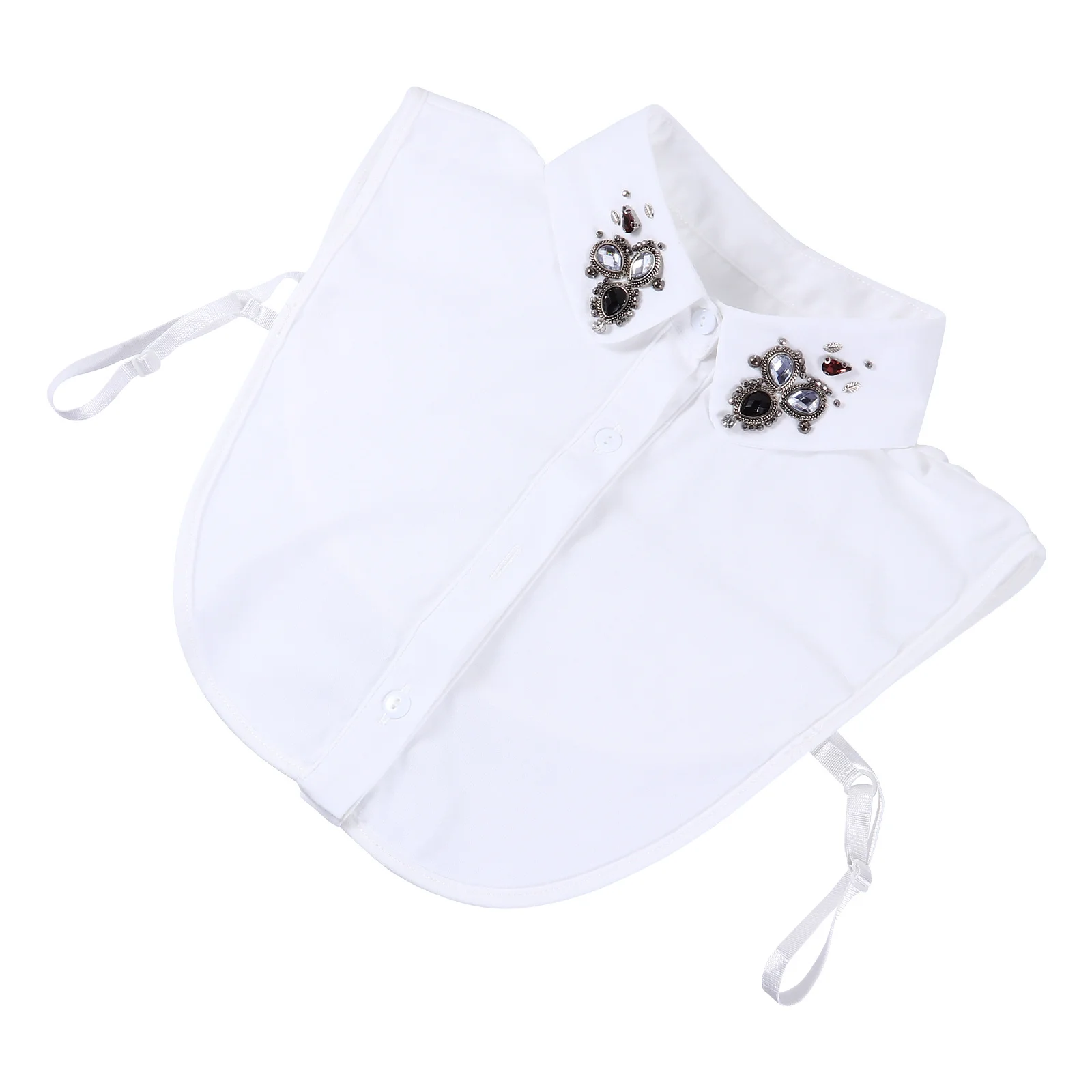 

White Shirt False Collar Chiffon Detachable Blouse Collar For Women Fashion Half Shirt All-Match Neckwear Accessory