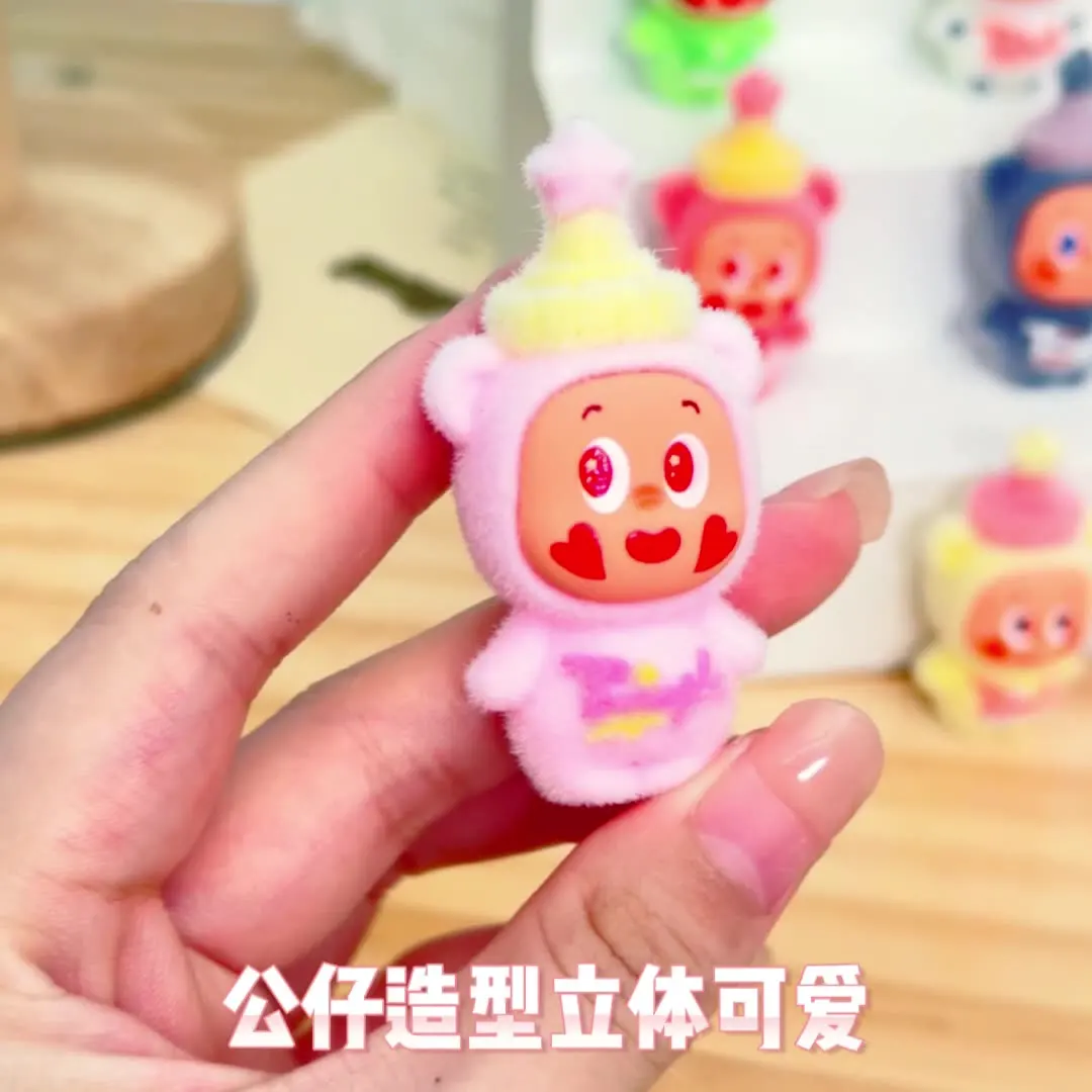 10 قطع من دمية الدب الكرتونية اللطيفة على شكل حيوان كرتوني، زينة ناعمة لطيفة لسطح المكتب