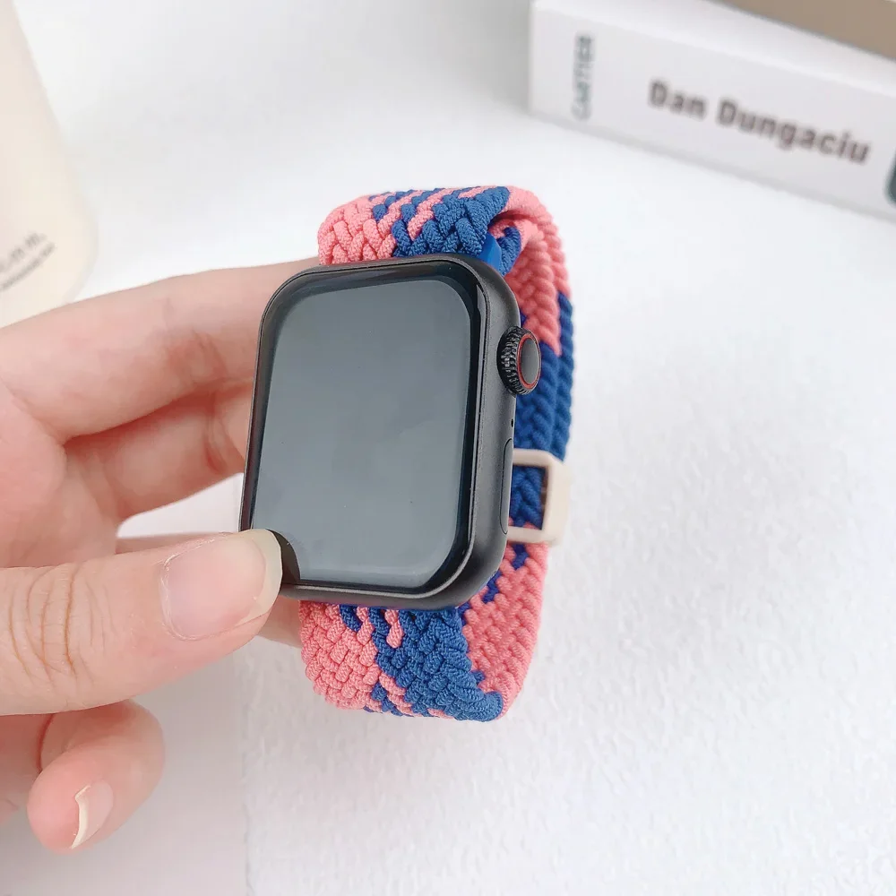 

Strap For Apple watch Ultra band 49mm 45mm 44mm 40mm 41mm 42mm 40 mm Braided solo loop correa bracelet series 8 9 7 3 5 se 6 4 2