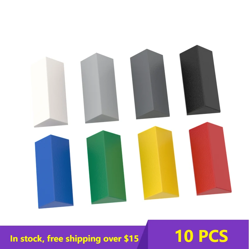 10PCS MOC Bricks 3041 2x445 Double-sided oblique brick ldd3041 For Building Blocks Parts DIY Construction Brick Parts Gift