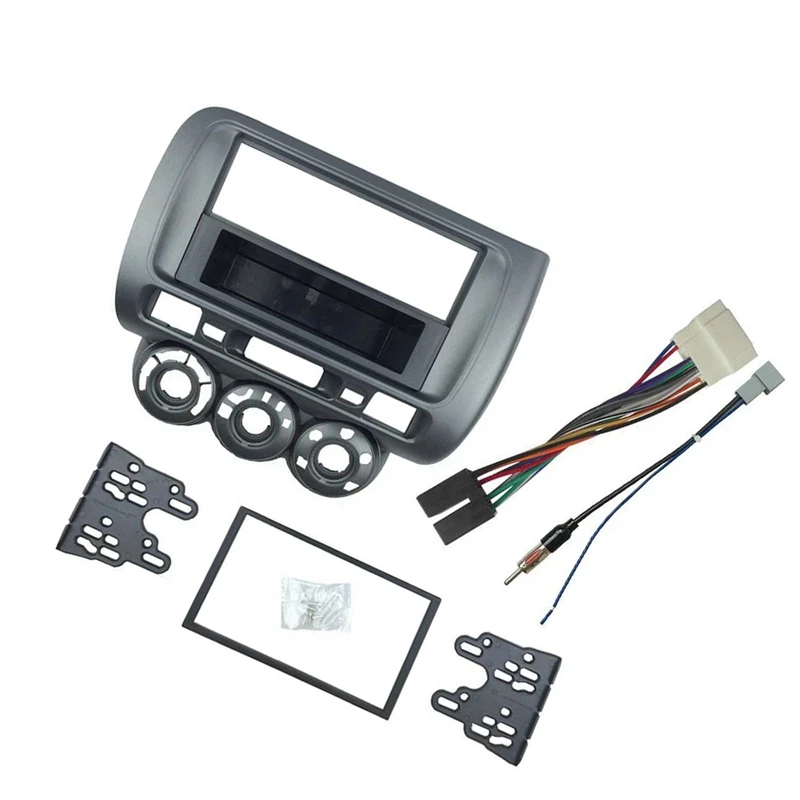 

Car Radio Fascia For Honda Fit Jazz City One Din Dvd Stereo Cd Panel Mount Installation Trim Kit Frame Bezel