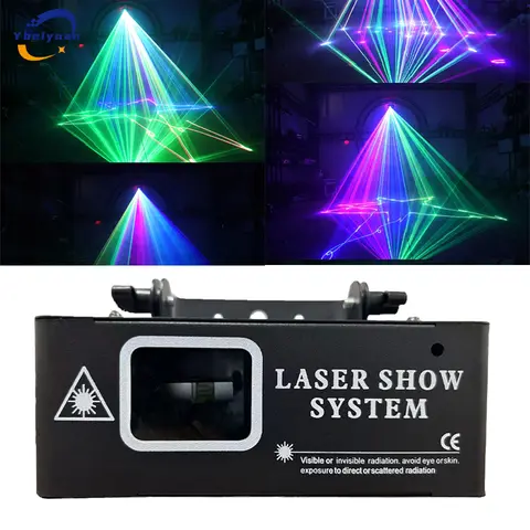 Full color RGB animation laser 500MW scanning projector, DMX512 controller, DJ party bar wedding KTV disco stage lighting