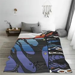Max Plus Tn Print Blanket Bedspread On The Bed Soft Bedspreads For Double Bed Ins Wind