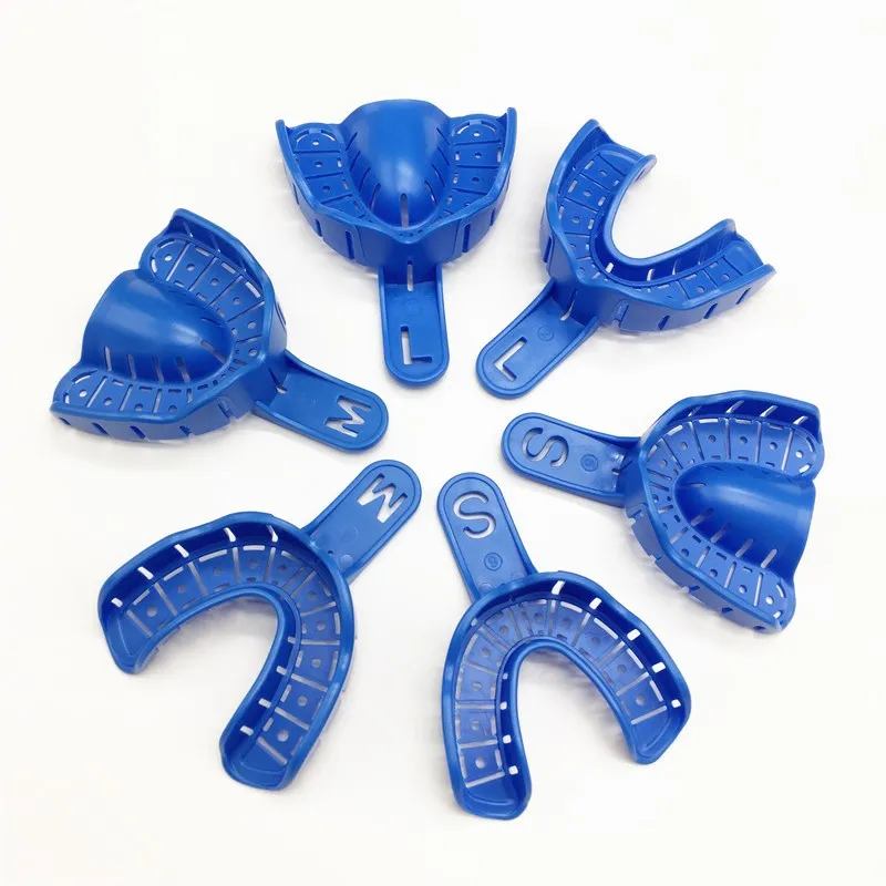 Impression Holder Trays Dental Impression Trays Holder Dental Materials 6pcs/set Dental Consumable Dental Supply