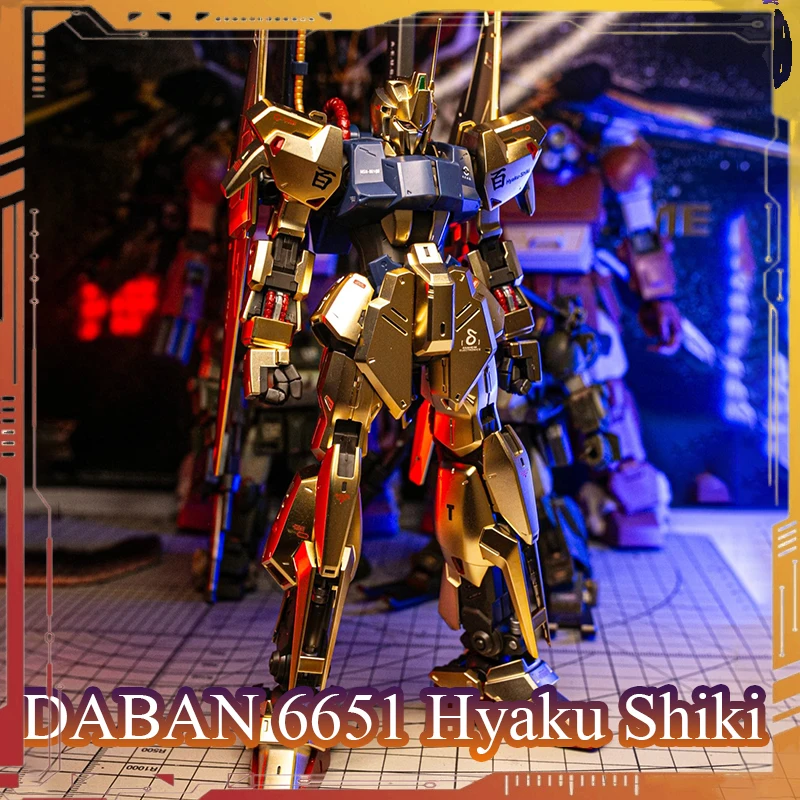 

DABAN 6651 KO MG Hyaku Shiki Action Figure 1/100 Scale Assembly Model Kit MEGA Particle Gun U.C.0083 Anime Figure Birthday Gift