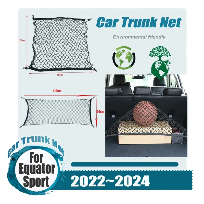 

Car Trunk Net For Ford Territory Equator Sport 2022 2023 2024 Back Rear Trunk Elastic String Luggage Mesh Car Interior Acessorie