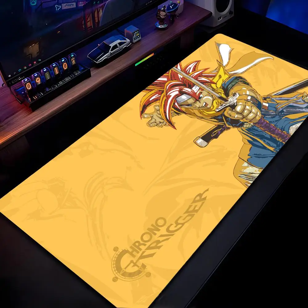 Anime C-chrono Trigger Mouse Pad Mousepad HD Printing Computer Gamers Locking Edge Non-slip Mouse Pad XXL90x40cm Keyboard PC Des