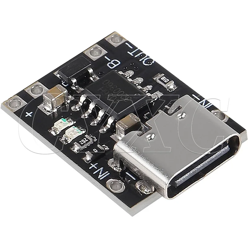 Scheda di ricarica per batteria al litio da 3,7 V con protezione Scheda di ricarica per batteria agli ioni di litio USB C di tipo C