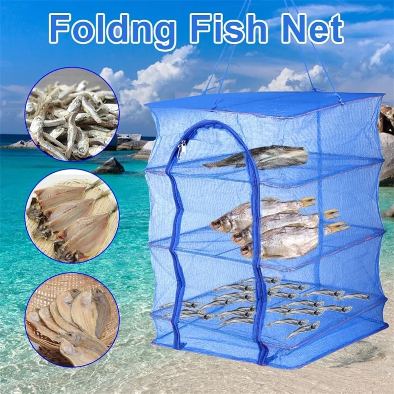 1pc Folding Fish Network Net Drying Rack, Folding Mesh, Hanging Vegetable Dishes, Dry Hanger, Fishing Accessories