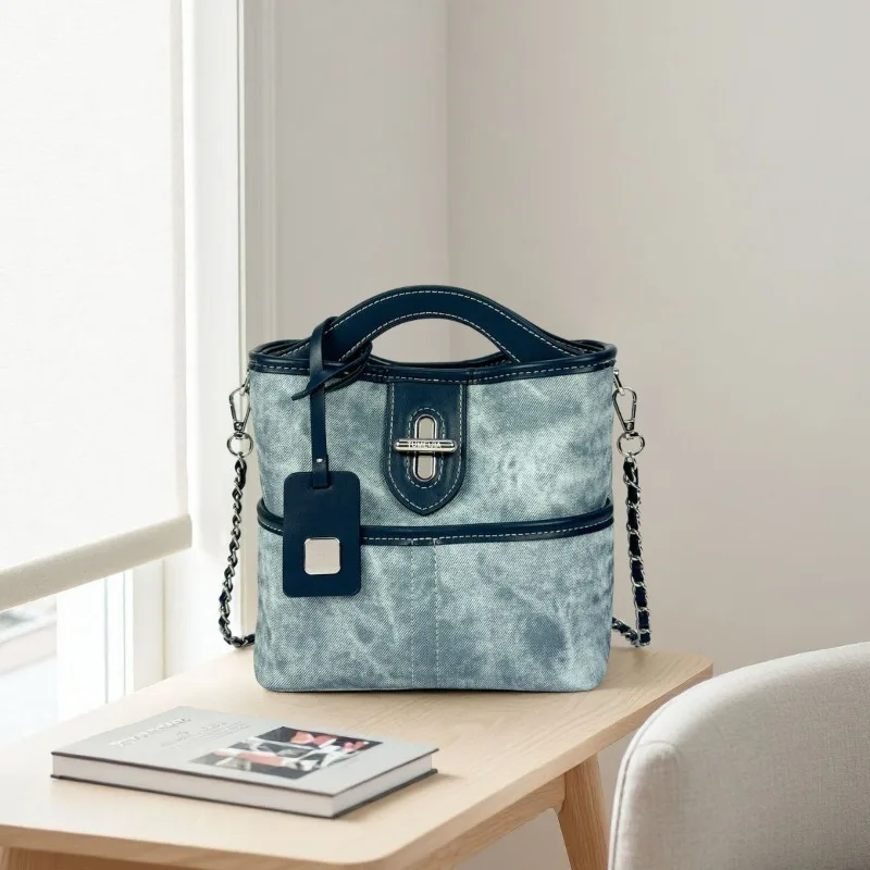 Elegant Tote Bags Women's Leather Handbag - Classic Shoulder Messenger By Luxury Brand Popular