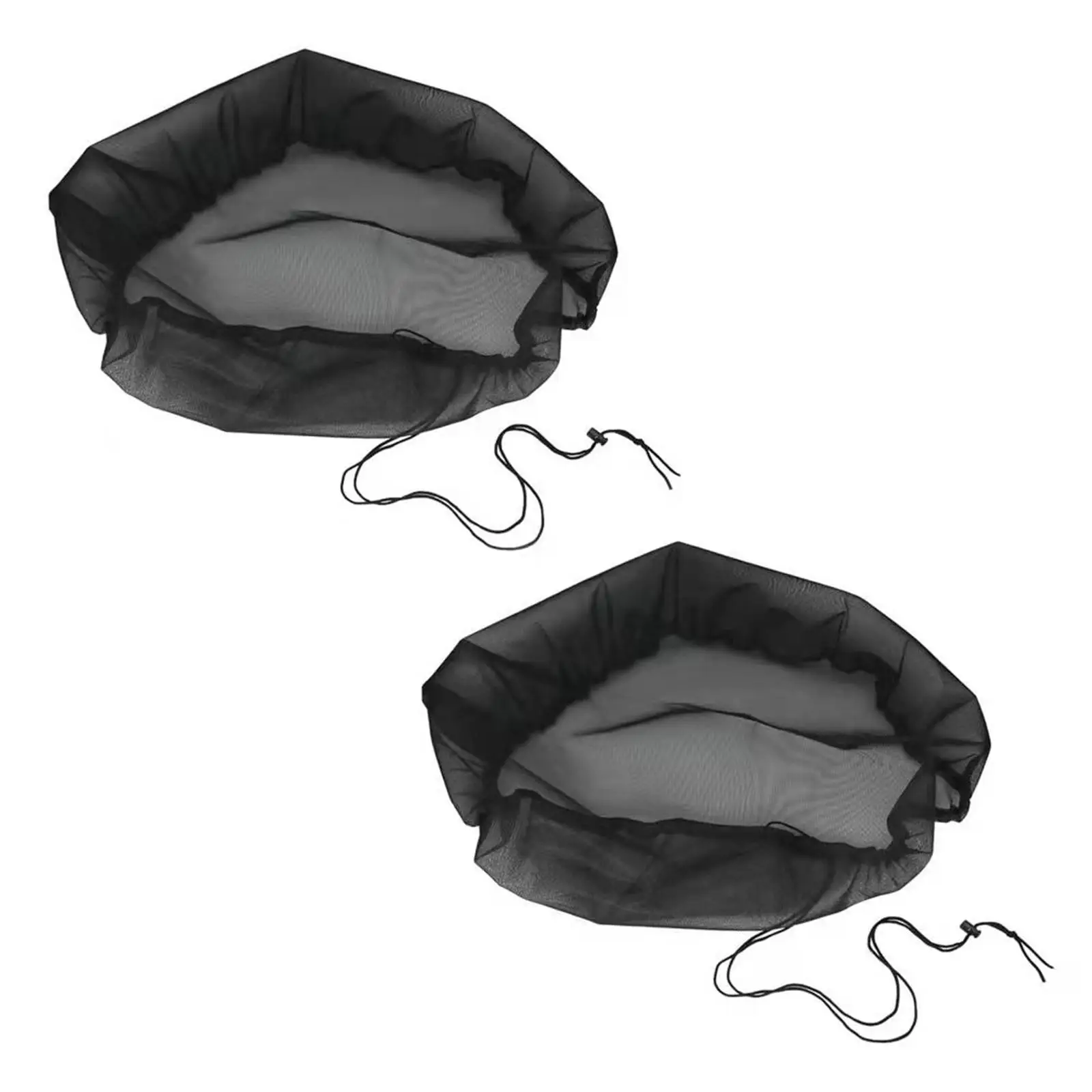 Durable Polyester Mesh Cover for Rain Barrels Water Bucket Net Cover with Drawstring for Garden Collection