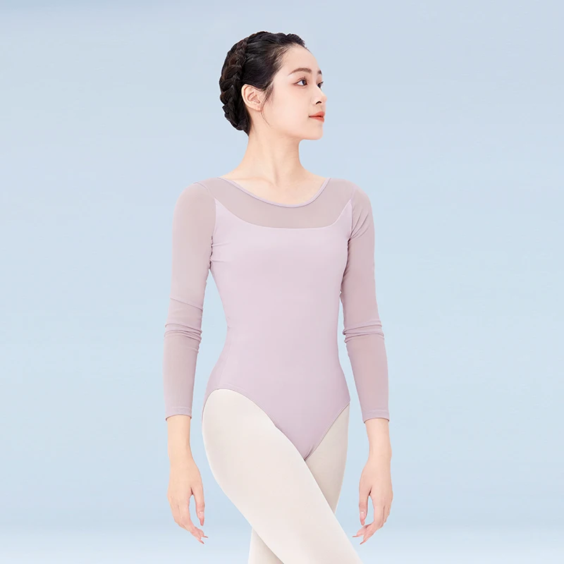 Ballet Leotards Women Gymnastics Leotards Nylon Splice Dance Leotards Dancing Ballet Bodysuit