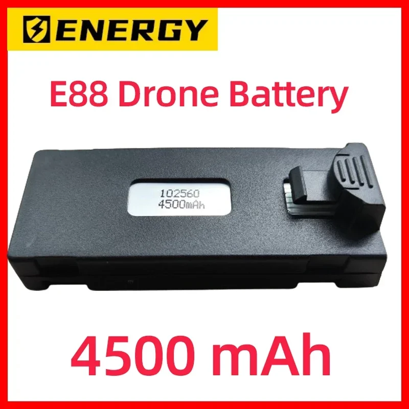 ¡Vero 4500mAh! Batería de Dron E88 de 3,7 V para Dron RC E88 E88PRO E525 E99 P1 K3 P10 A13 S98 piezas de cuadricóptero RC