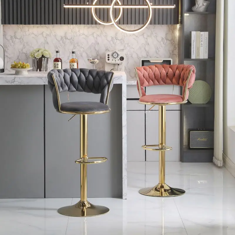 Luxury Modern Bar Stools Nordic Office Kitchen Chair Office Design Home Comfort Sedie Sala Da Pranzo Interior Decoration