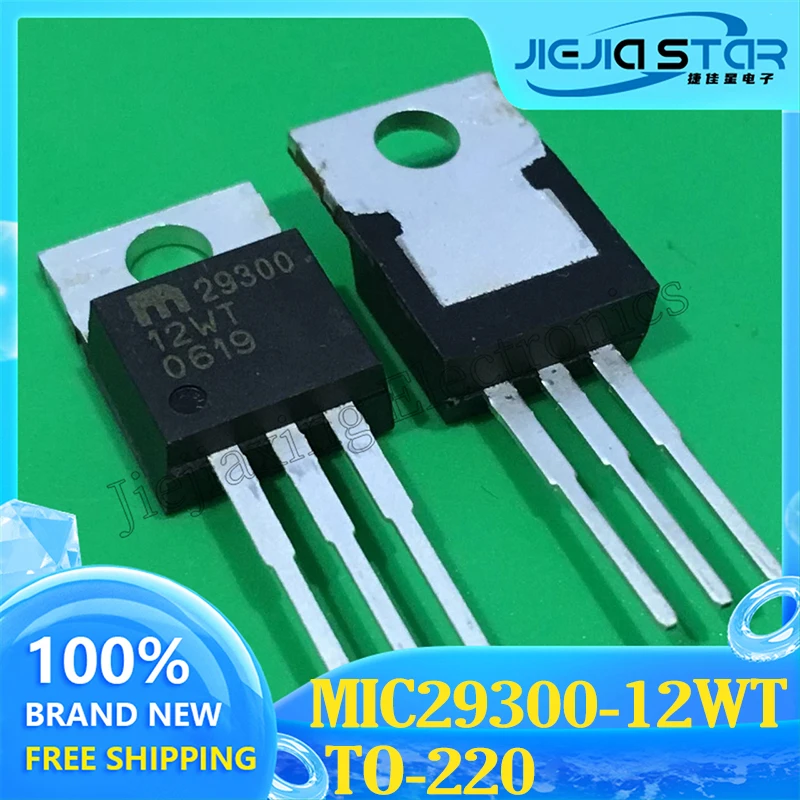 

MIC29300-12WT MIC29300-12 imported original 29300-12WT TO-220 three-terminal voltage regulator 12V 3A new electronics