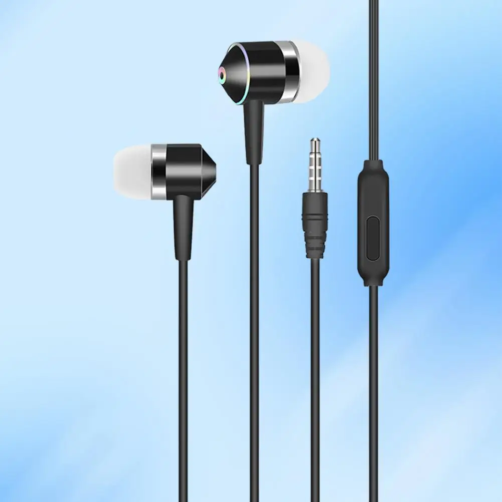 Built-in Microphone Earphones High-quality Wired Earphones with Microphone for Calls Surround Sound Music Comfortable In-ear