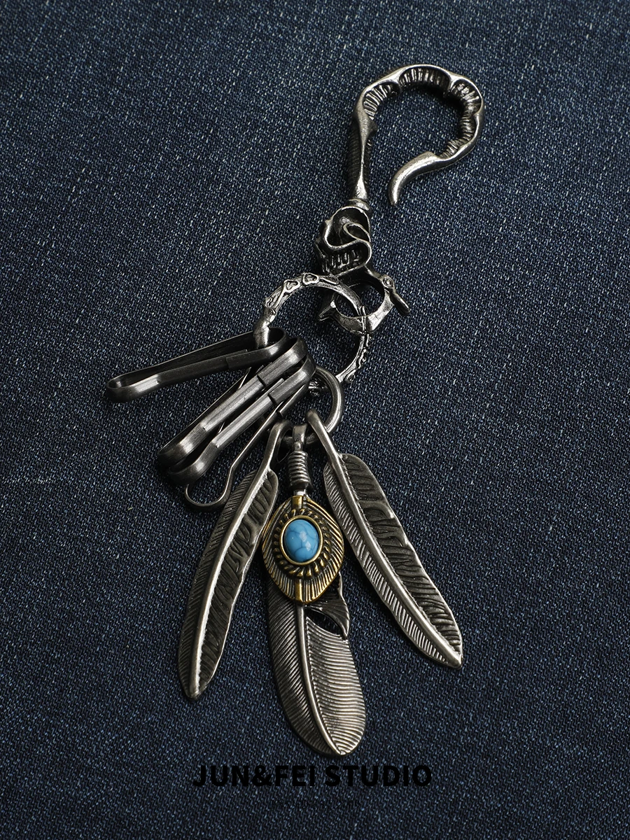 Bohemian-style Keychain Feather Key Chains Gifts for Women Girls