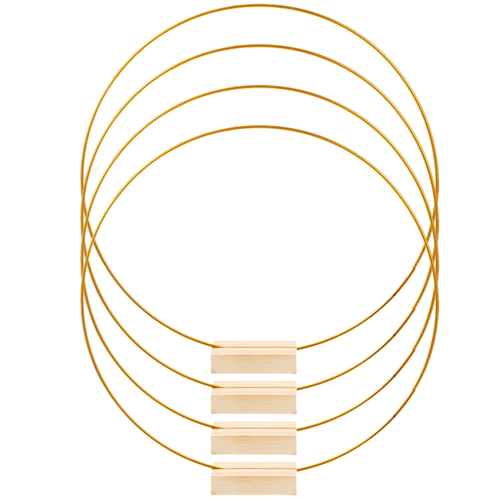 

Rings 30cm Gold 3mm DIY Craft Hoops Floral Wreath Decor Table Centerpieces Wedding Accessories Metal for Crafts