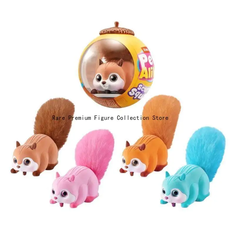 

ZURU Pet Electronic Palm Pets - Realistic Electric Plush Hamster & Squirrel Toys with Sound & Running Functions for Kids