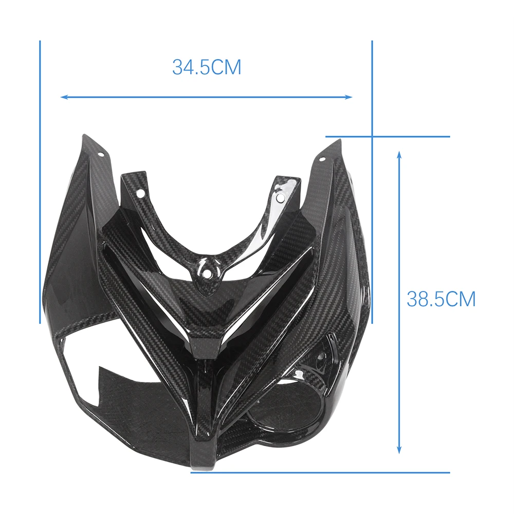 Motorcycle Carbon Fiber Front Fairing Nose Headlight Surround Fairing Cowling Gloss For BMW S1000R 2014 2015 2016 2017 2018